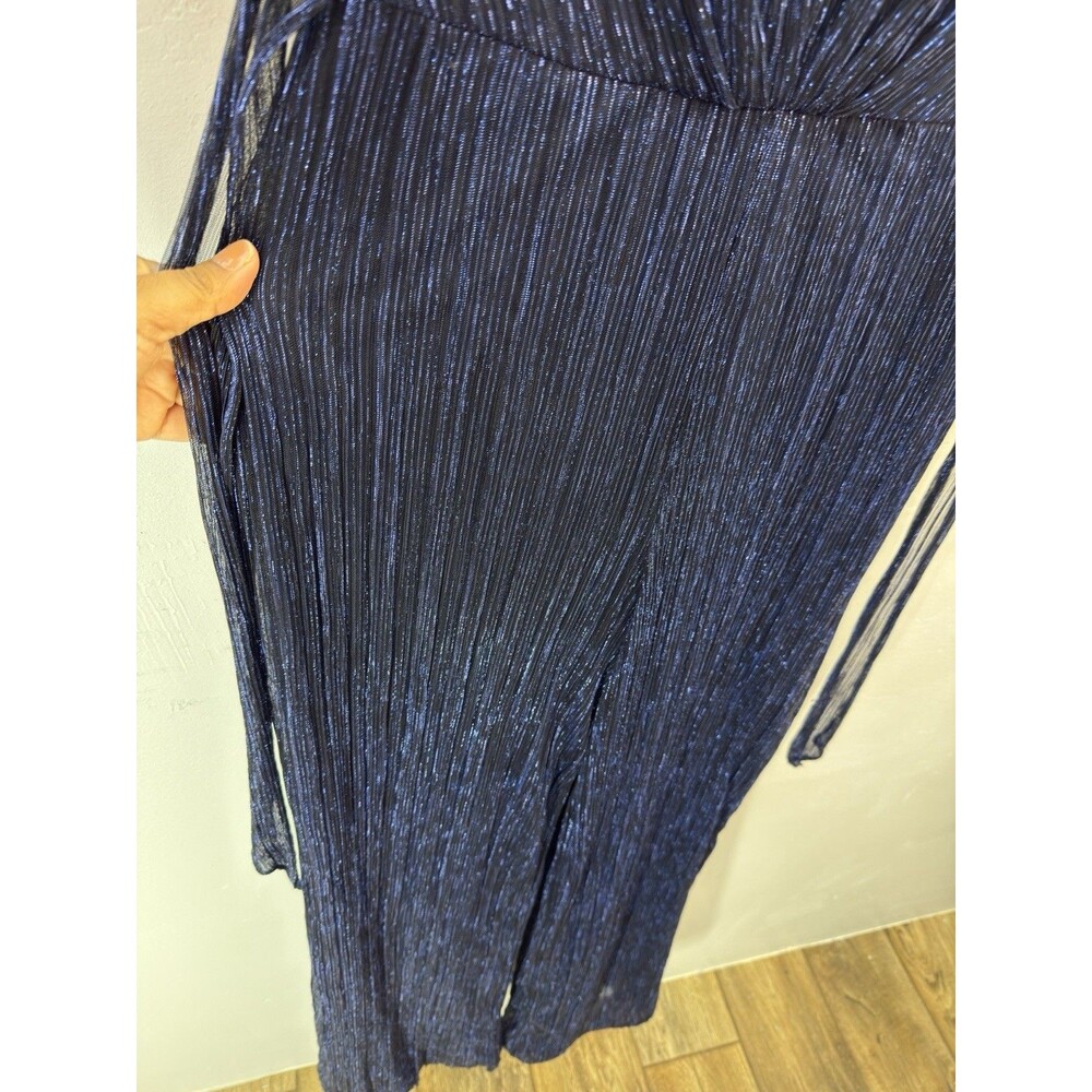 Adrianna Papell Navy Jumpsuit Sz 10 - Picture 6 of 16